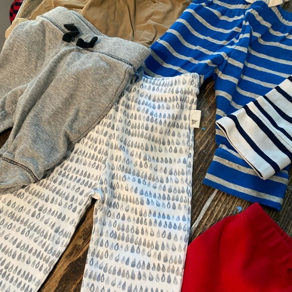 13 pairs of baby BOY pants! Leggings, jeans khaki's & one pair of shorts 💙🤍💙 - Picture 2 of 7